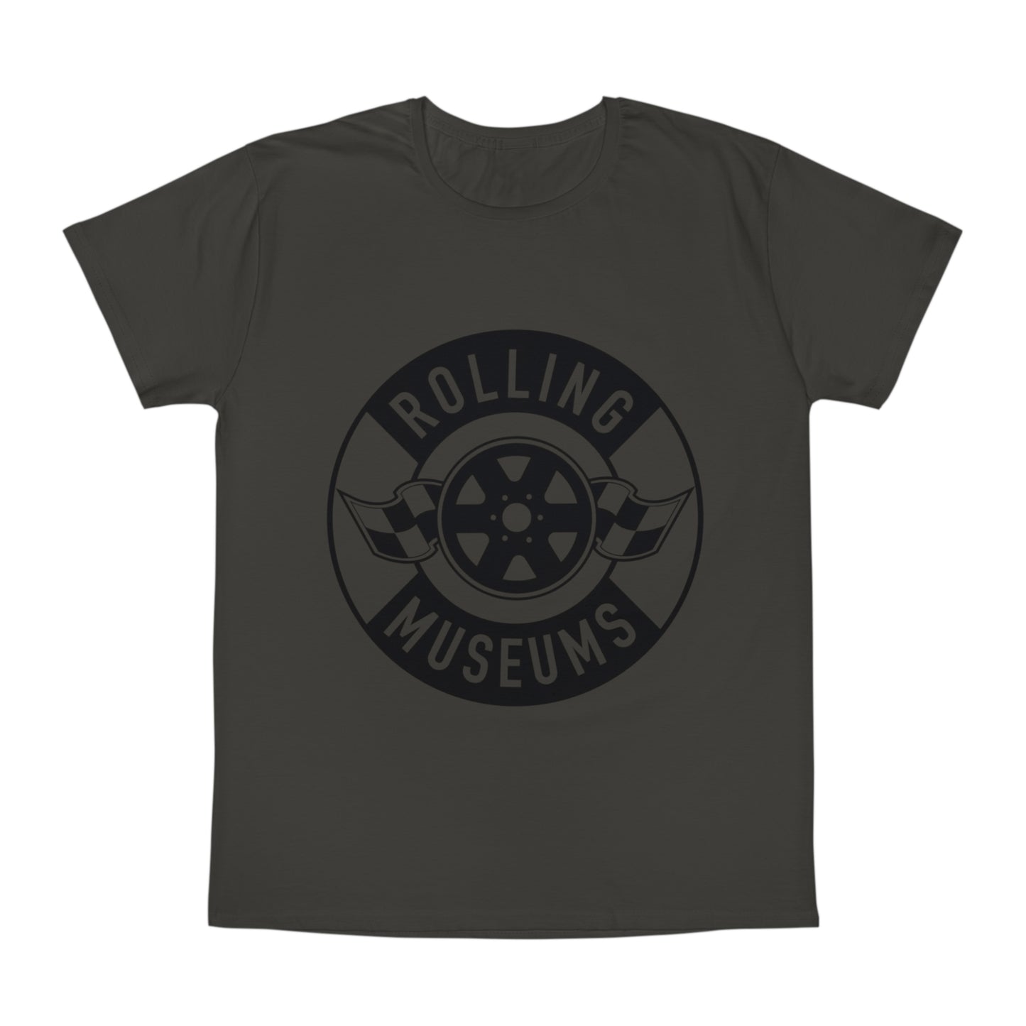 Basic Unisex Rolling Museums T-Shirt Black Logo