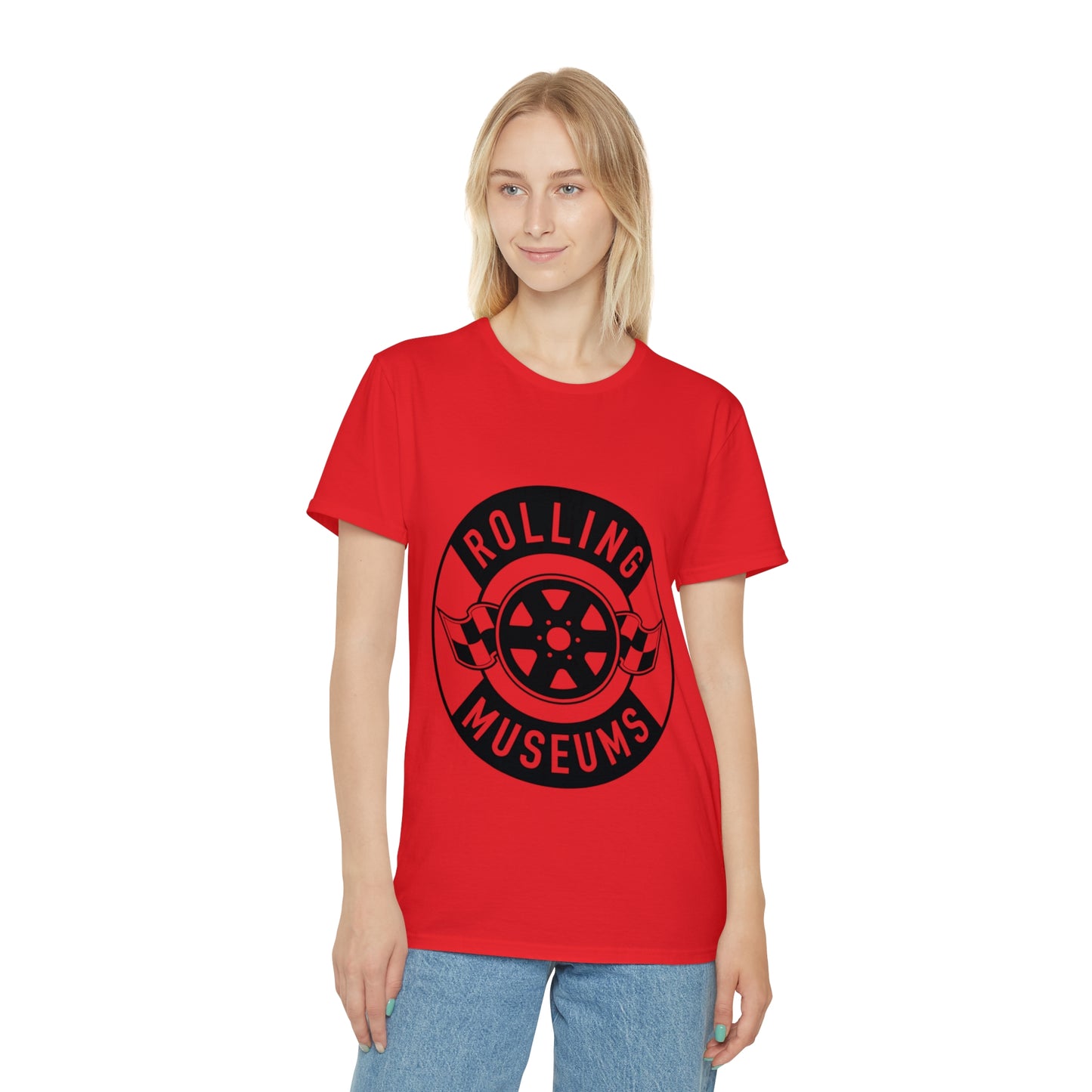 Basic Unisex Rolling Museums T-Shirt Black Logo