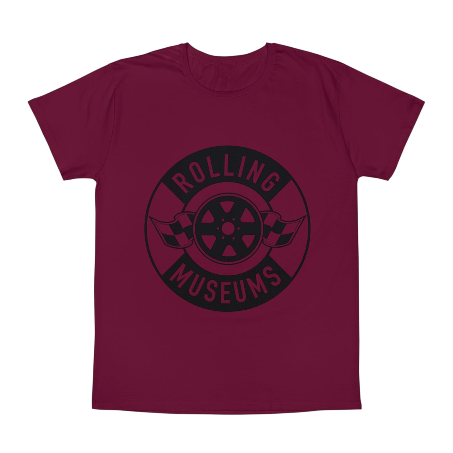 Basic Unisex Rolling Museums T-Shirt Black Logo