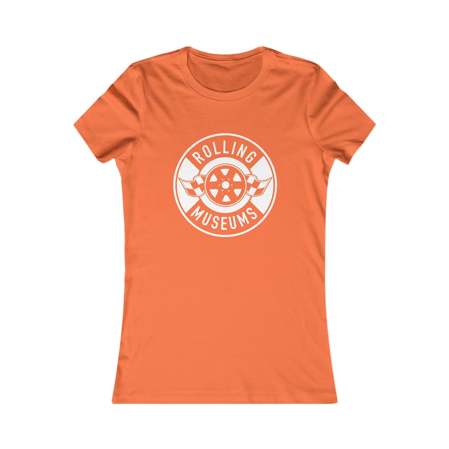 Basic Rolling Museums Women's Tee with White Logo