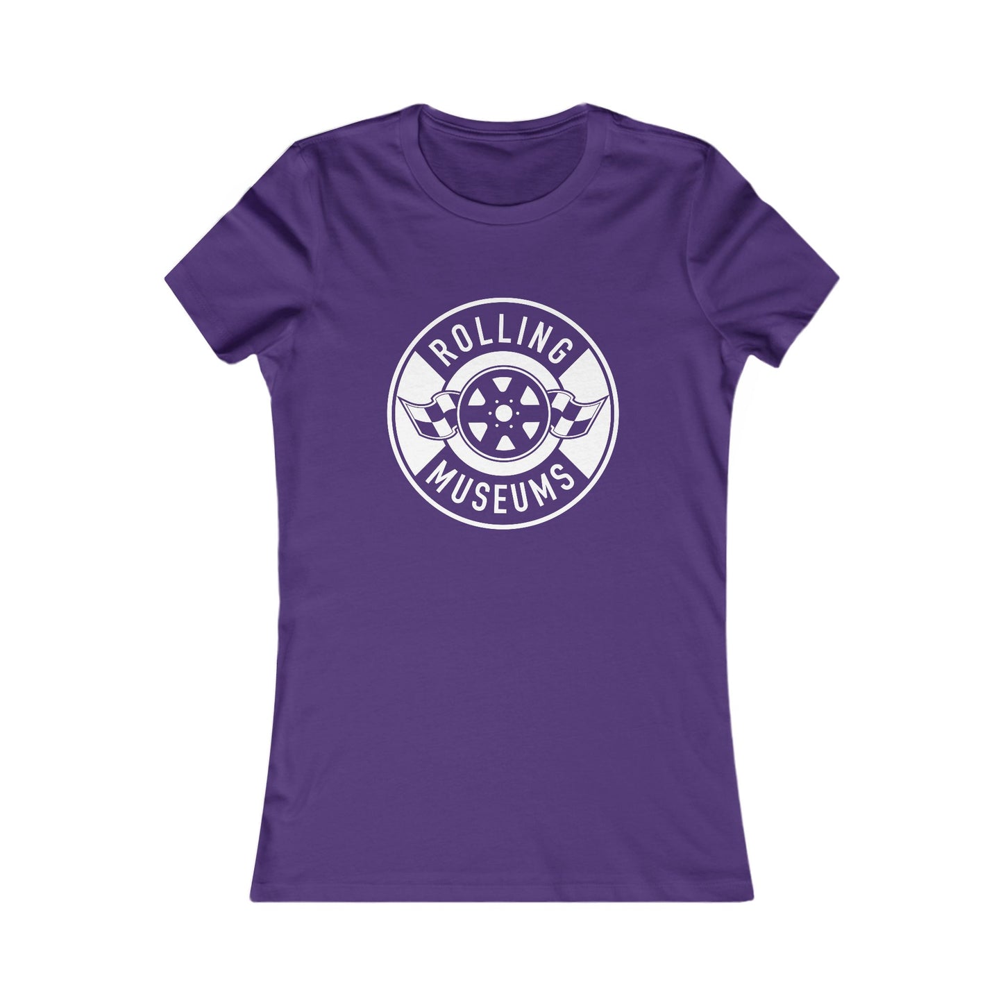 Basic Rolling Museums Women's Tee with White Logo