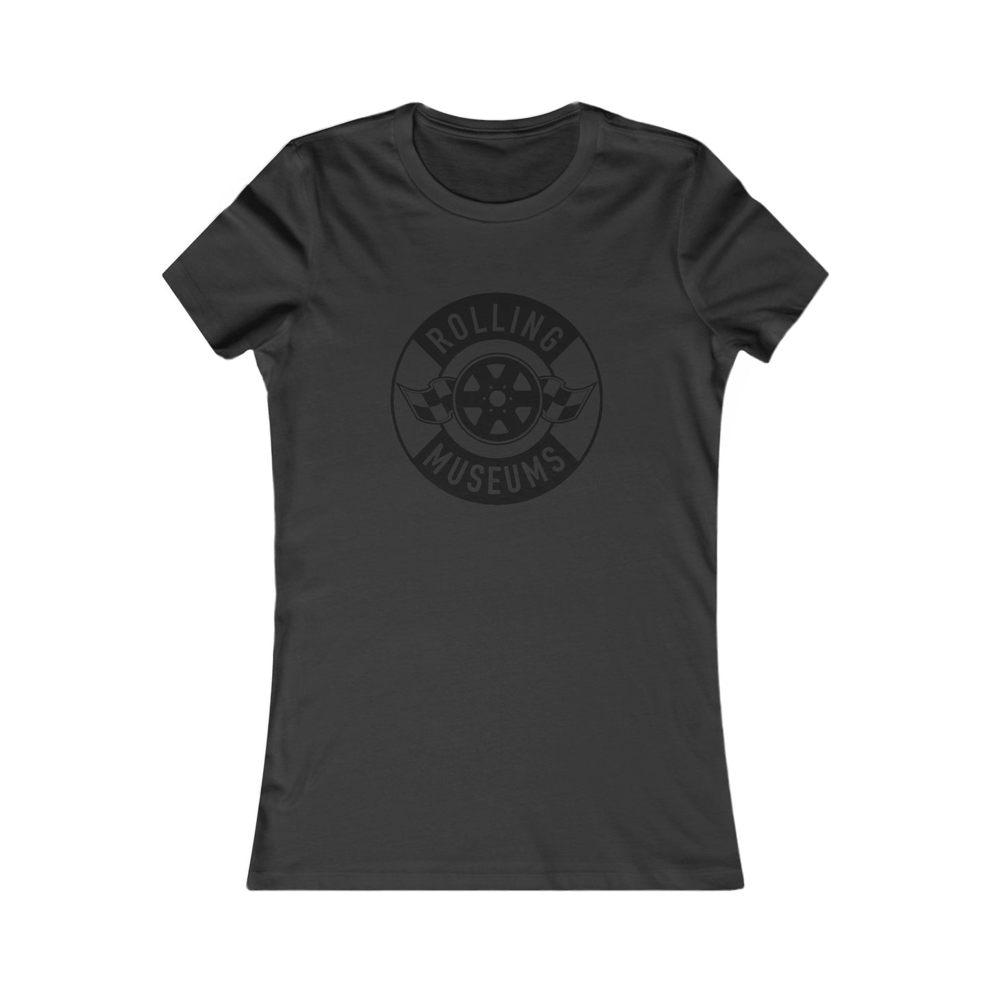 Basic Rolling Museums Women's Tee Black Logo