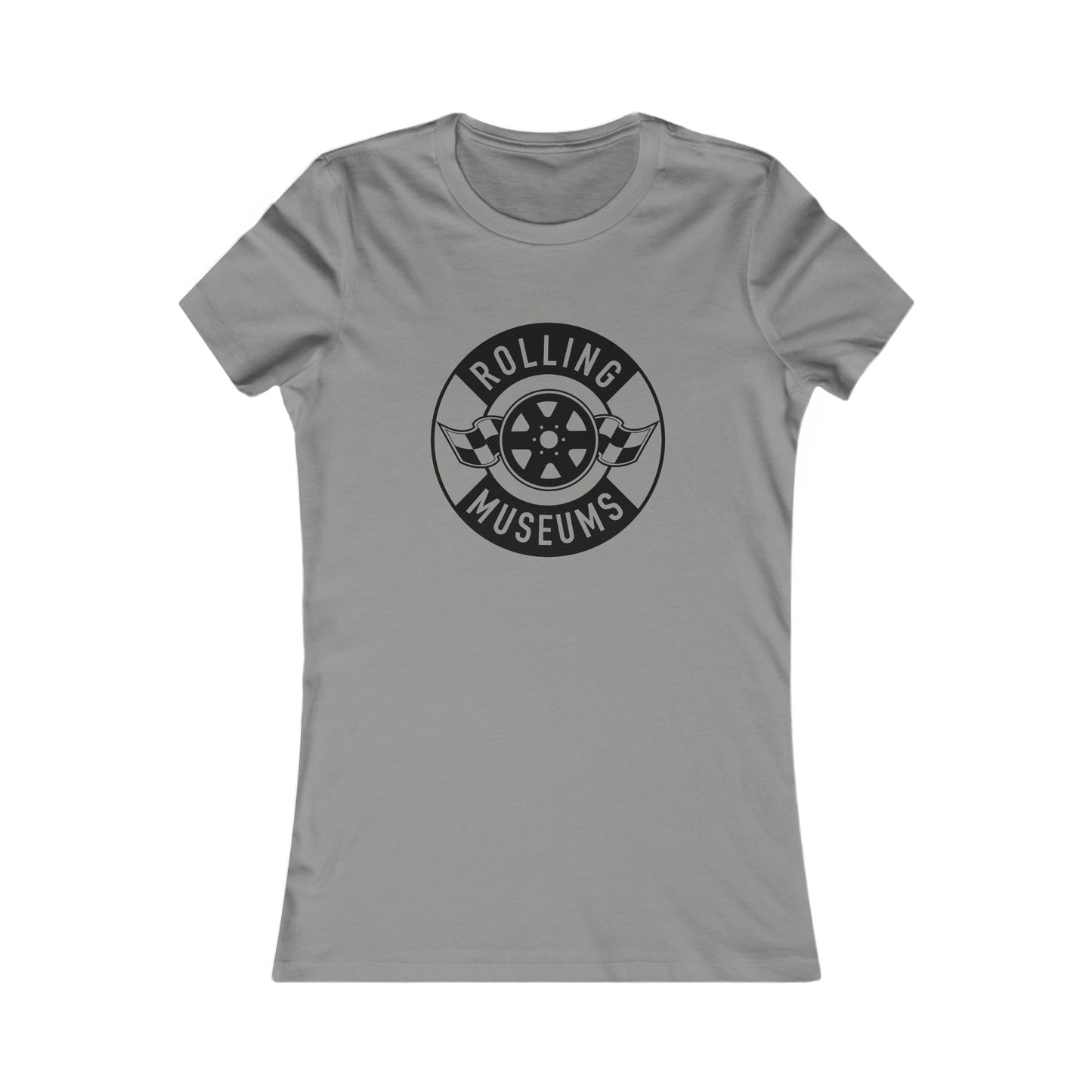 Basic Rolling Museums Women's Tee Black Logo