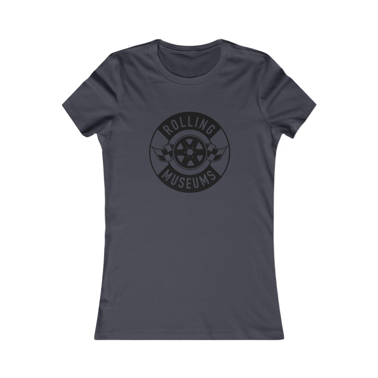 Basic Rolling Museums Women's Tee Black Logo