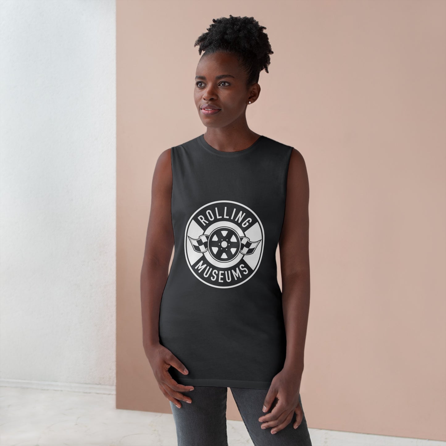 Basic Unisex Tank with White Logo
