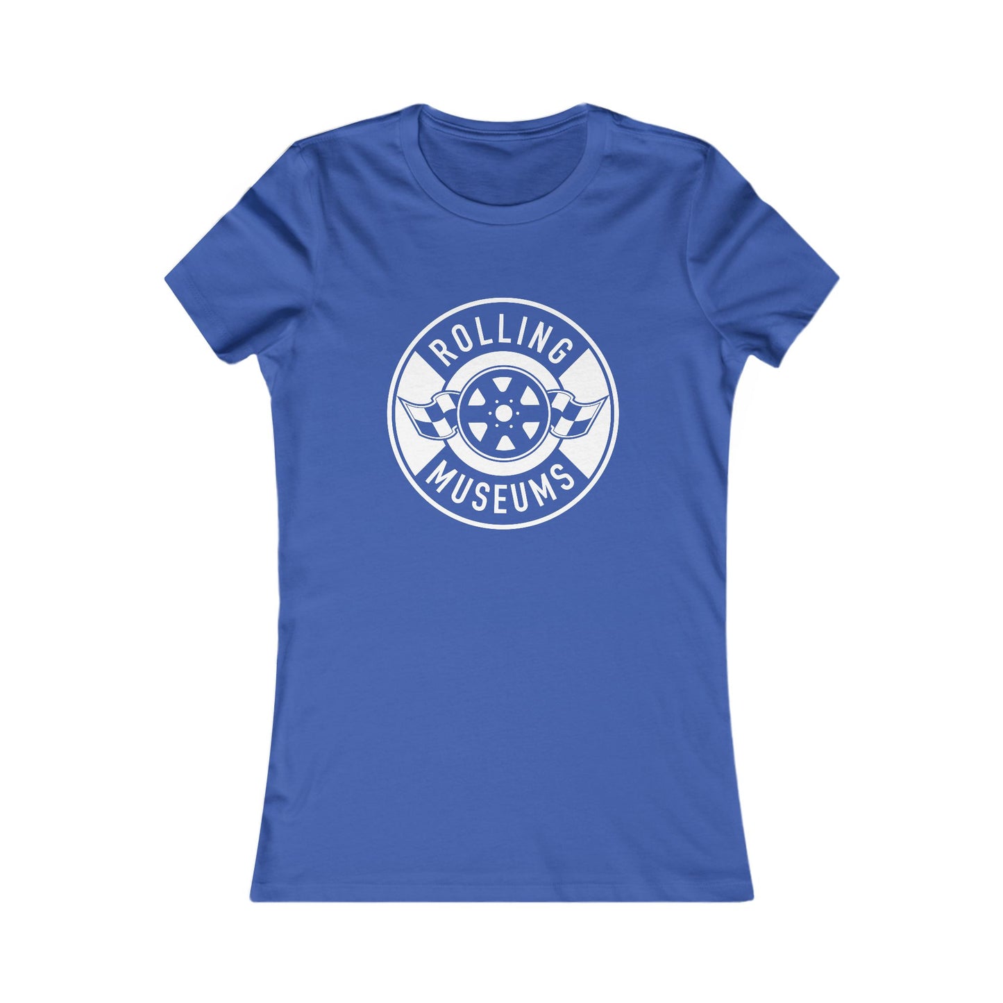 Basic Rolling Museums Women's Tee with White Logo