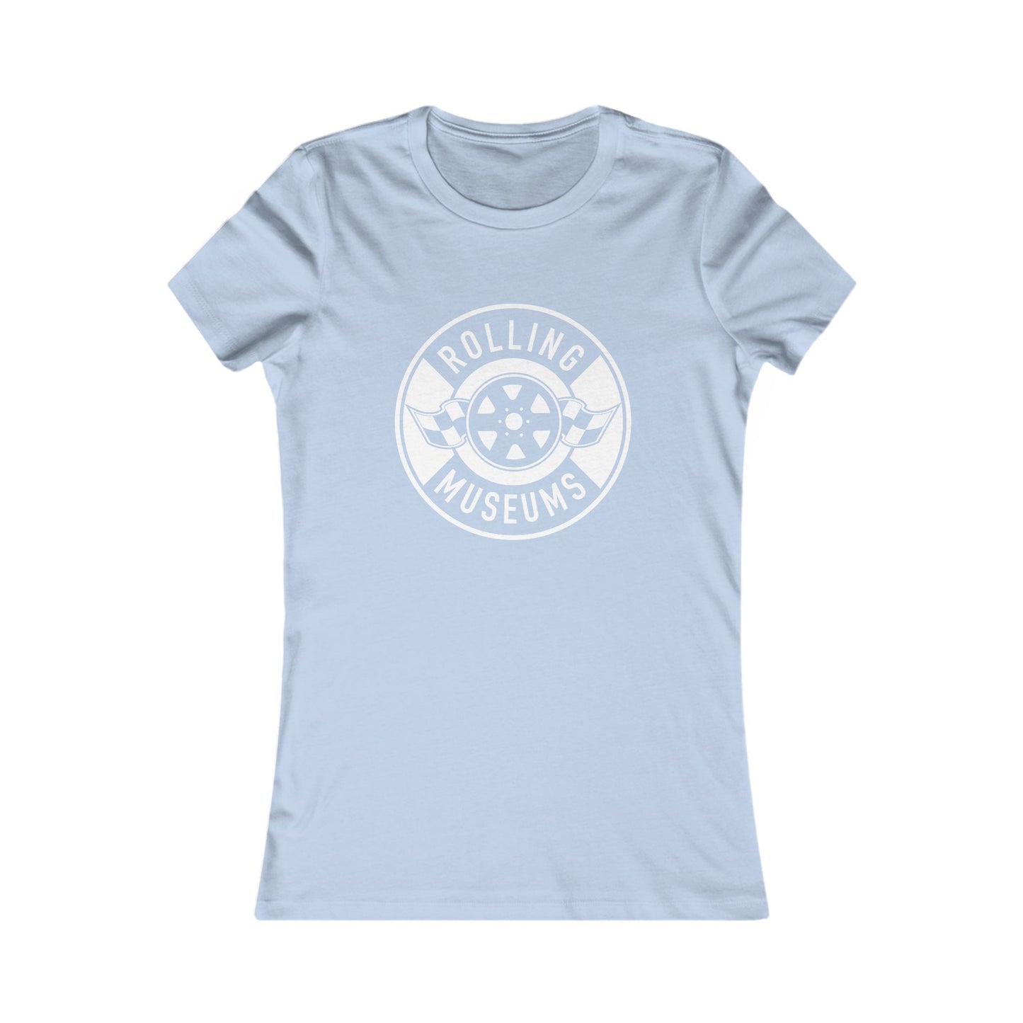 Basic Rolling Museums Women's Tee with White Logo