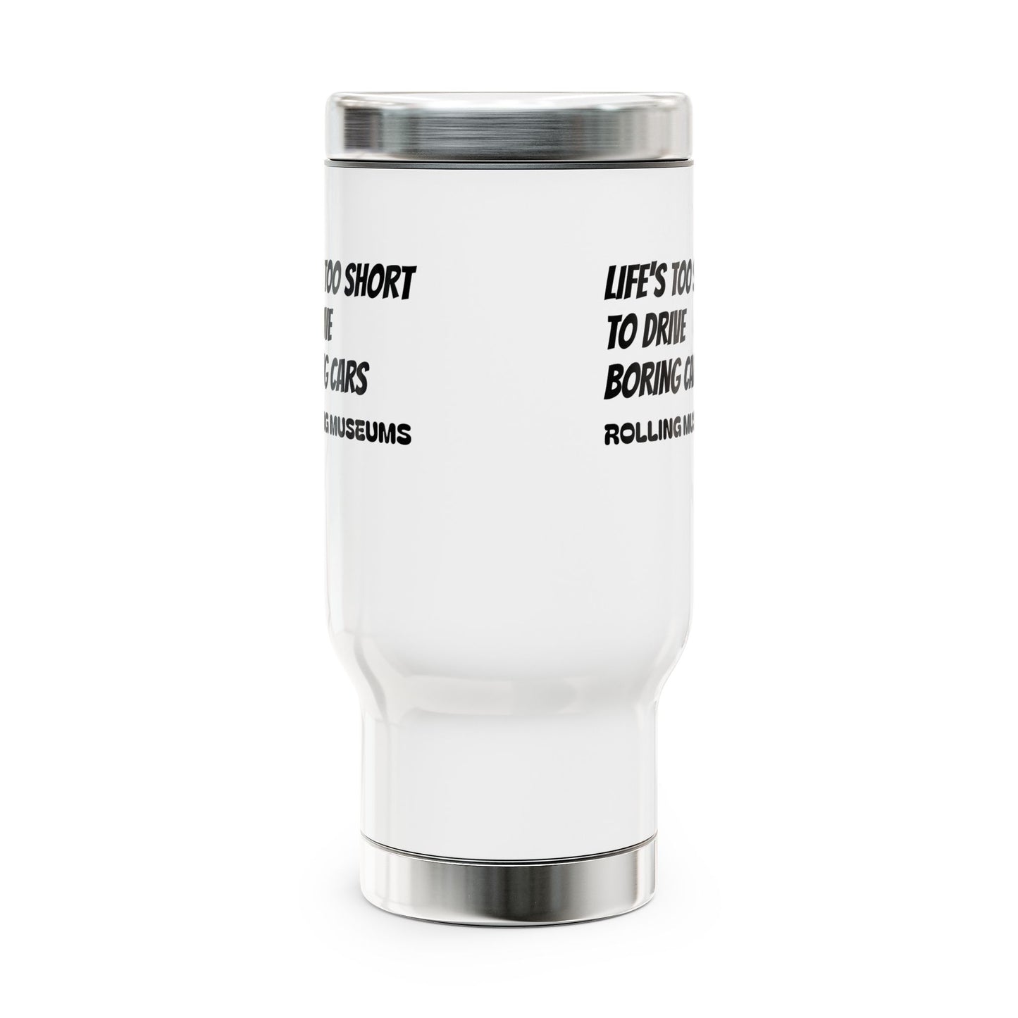 Stainless Steel Travel Mug with Handle, 14oz