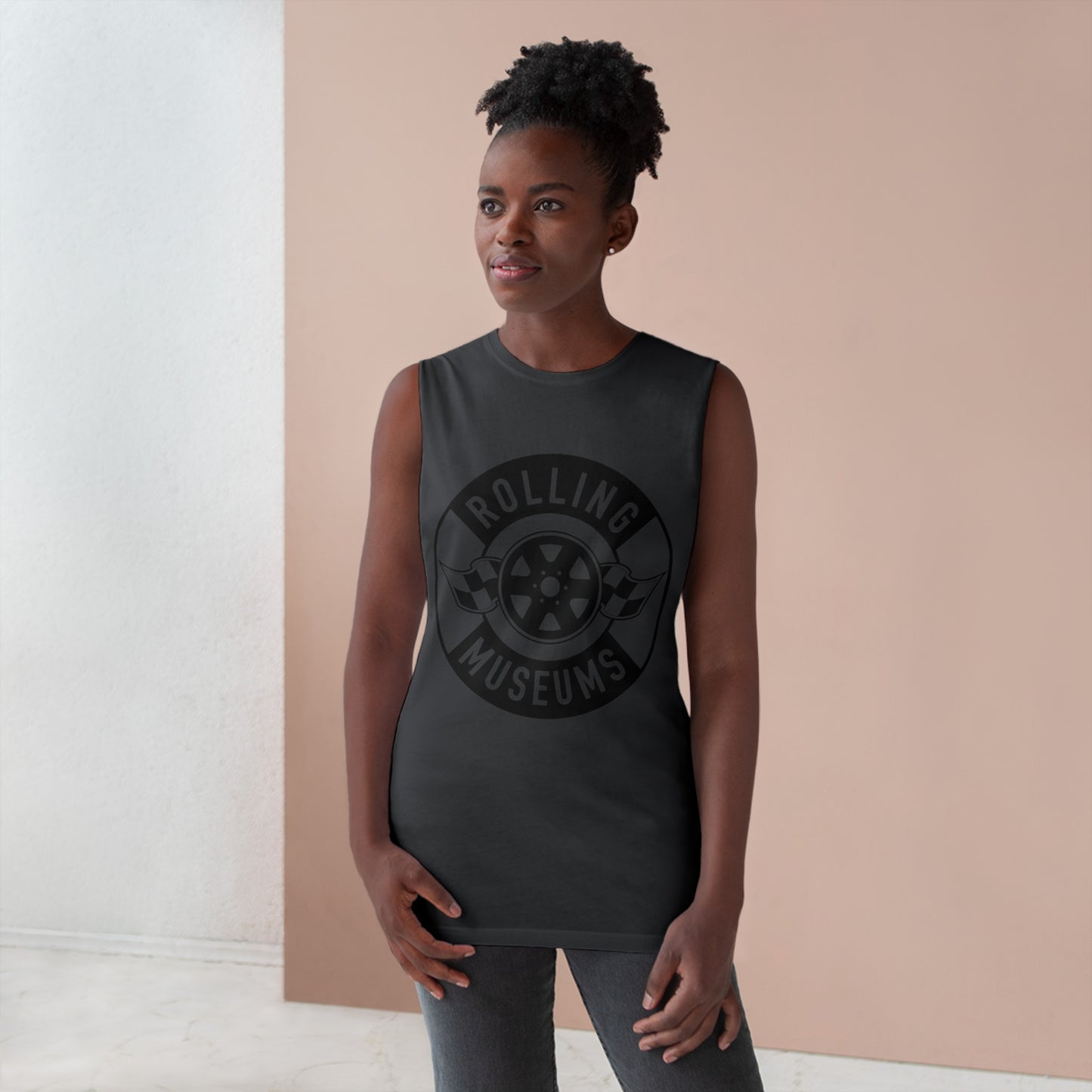 Basic Unisex Tank with Black Logo