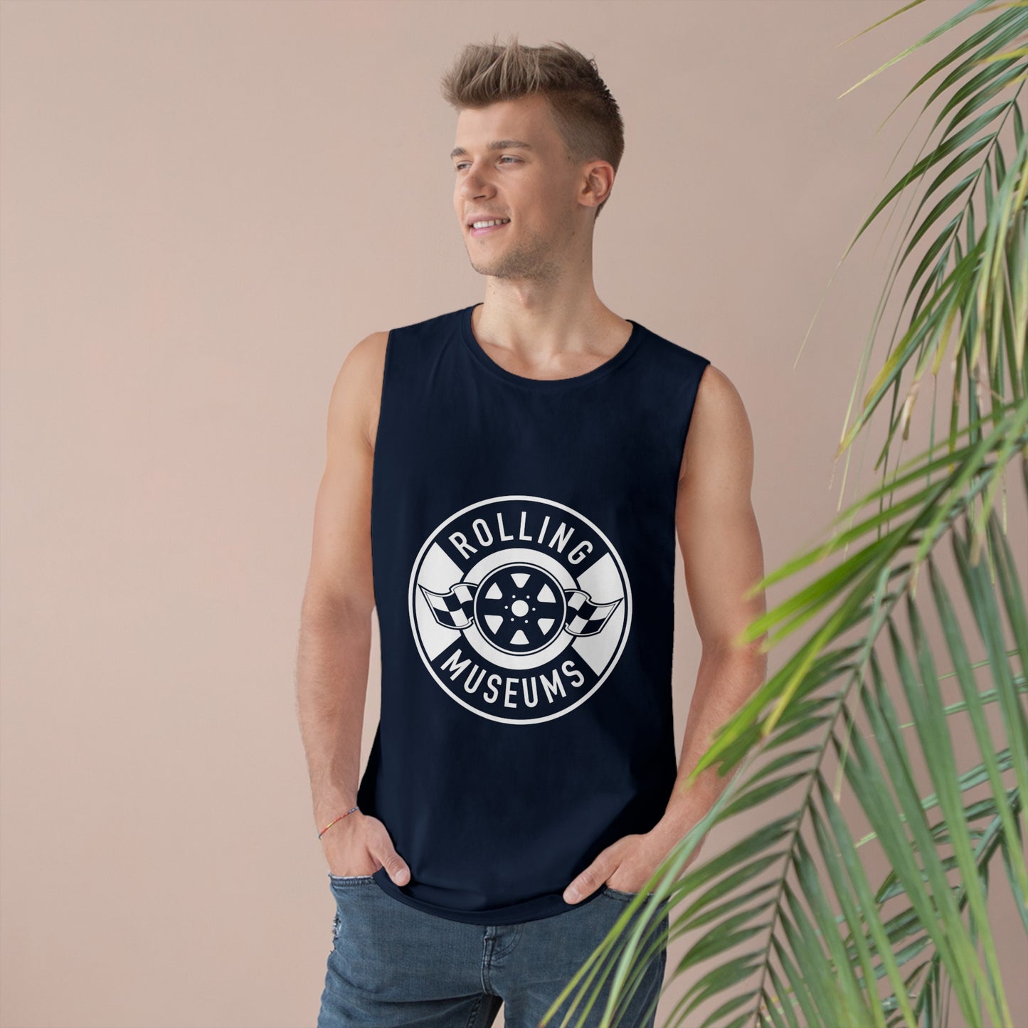 Basic Unisex Tank with White Logo
