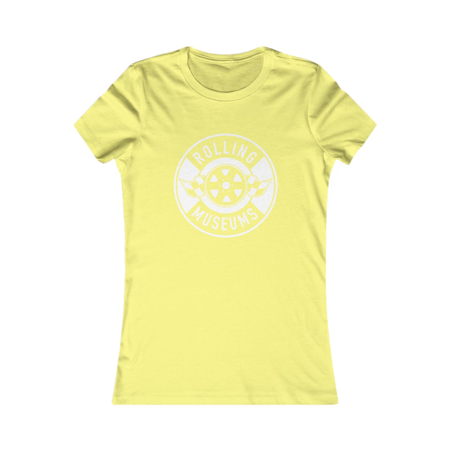 Basic Rolling Museums Women's Tee with White Logo