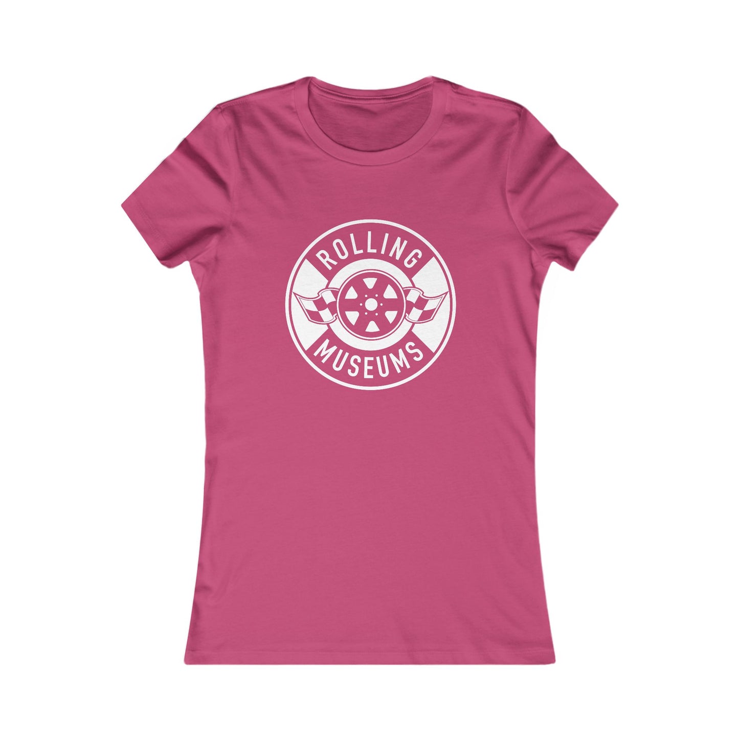 Basic Rolling Museums Women's Tee with White Logo
