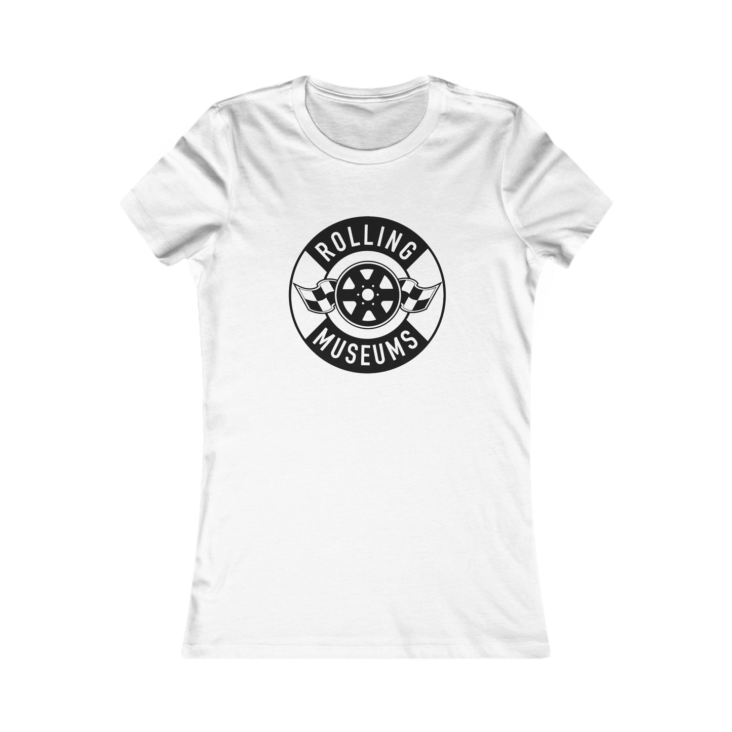 Basic Rolling Museums Women's Tee Black Logo