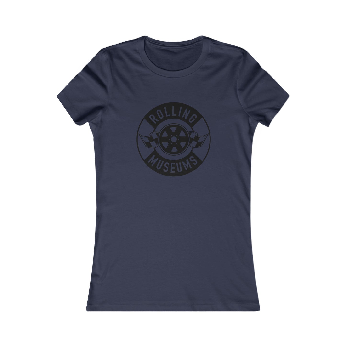 Basic Rolling Museums Women's Tee Black Logo