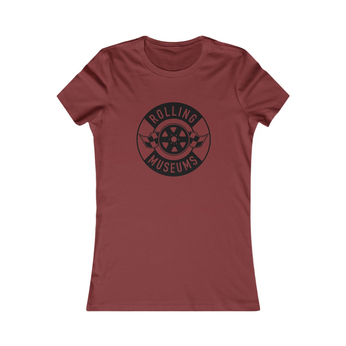 Basic Rolling Museums Women's Tee Black Logo