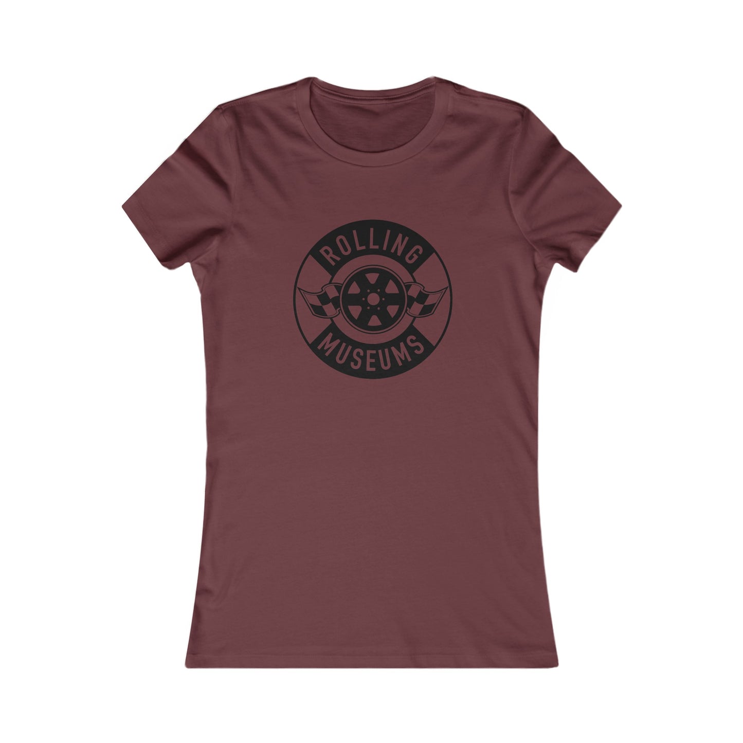 Basic Rolling Museums Women's Tee Black Logo