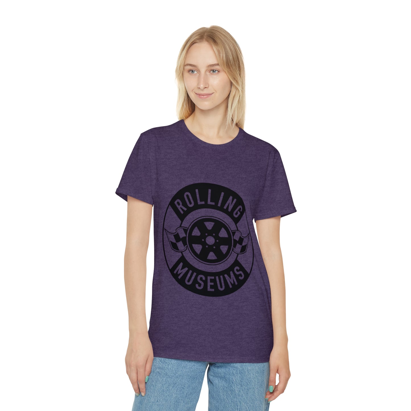 Basic Unisex Rolling Museums T-Shirt Black Logo