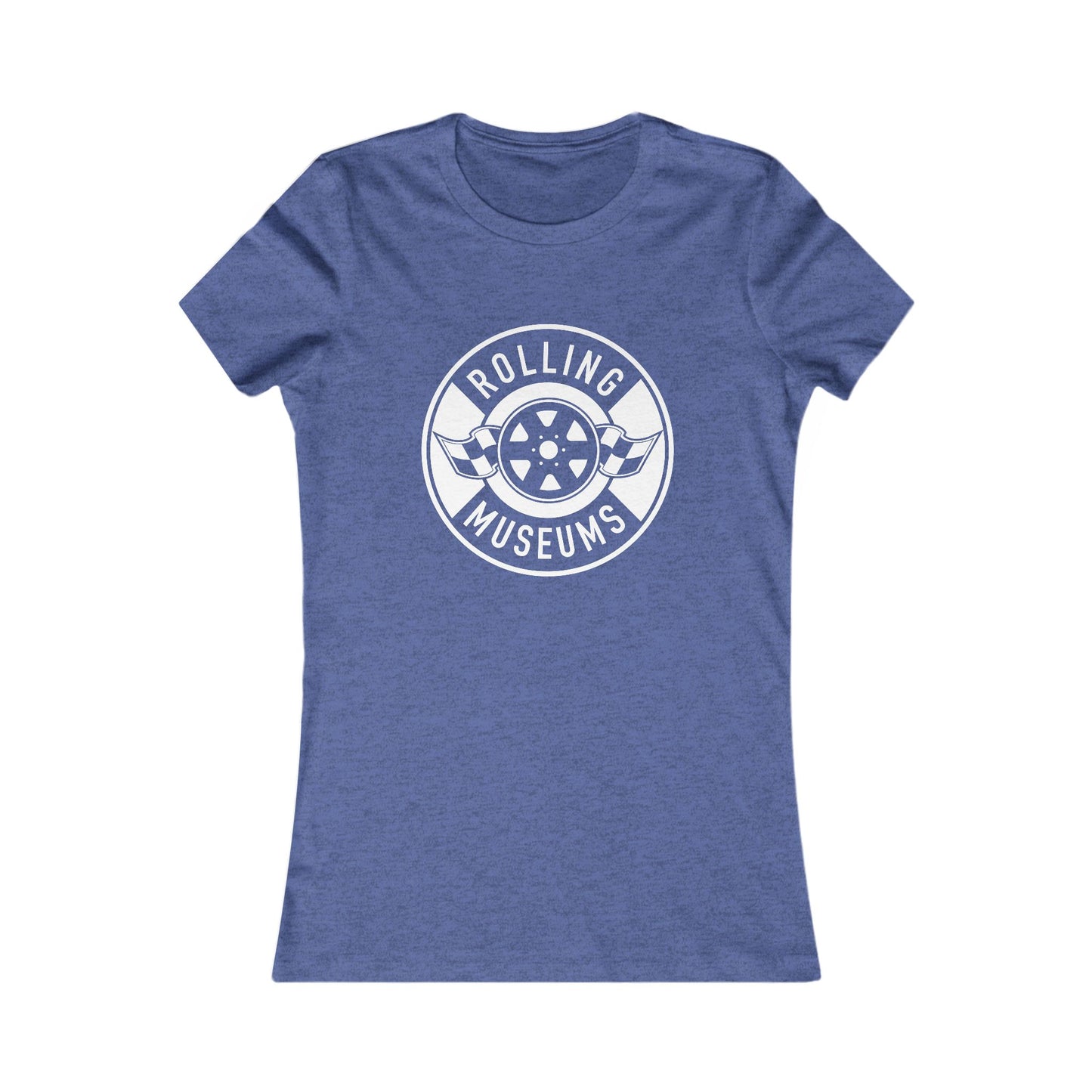 Basic Rolling Museums Women's Tee with White Logo