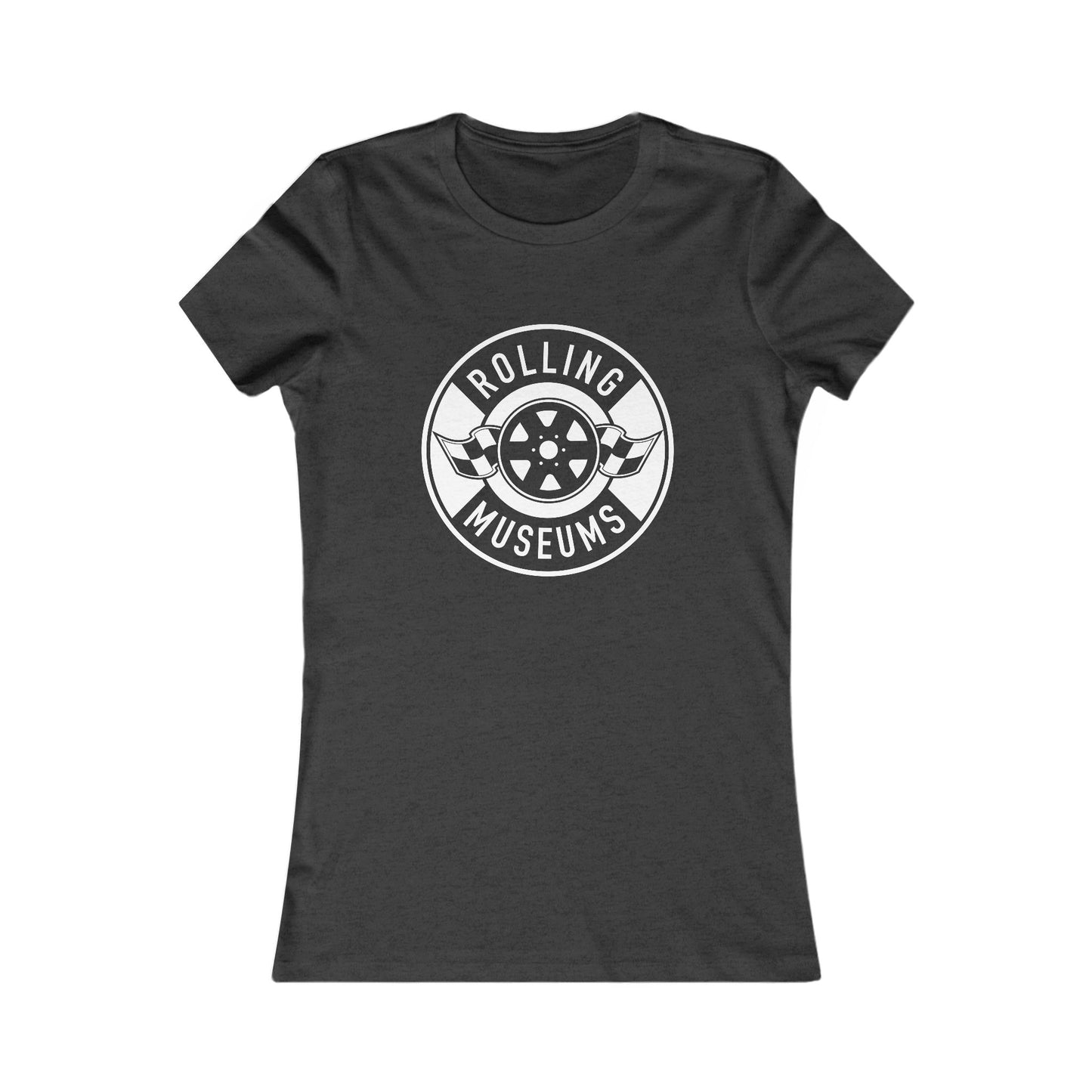 Basic Rolling Museums Women's Tee with White Logo