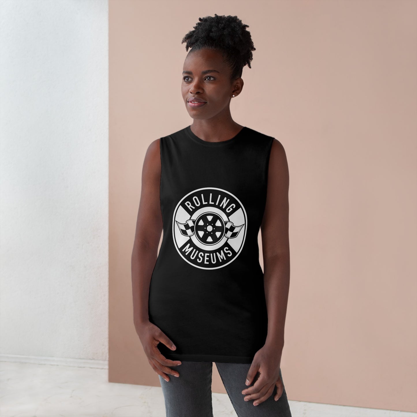 Basic Unisex Tank with White Logo
