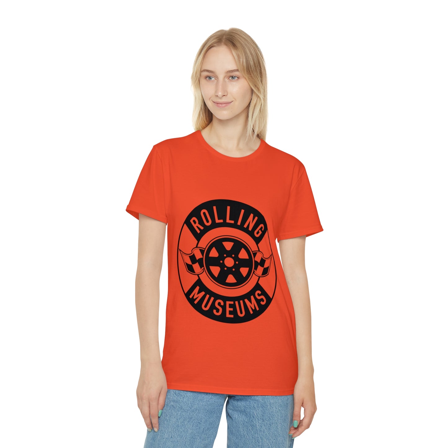 Basic Unisex Rolling Museums T-Shirt Black Logo