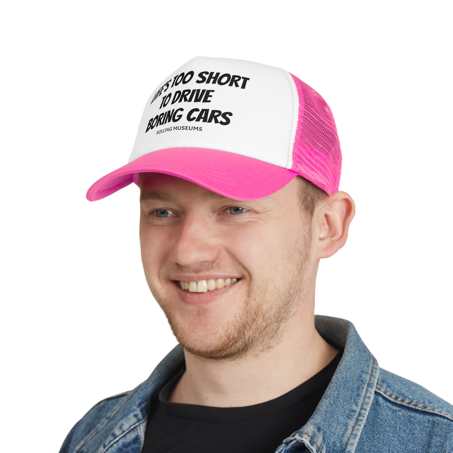 Mesh Cap - LIFE'S TOO SHORT TO DRIVE BORING CARS Embroidered Hat