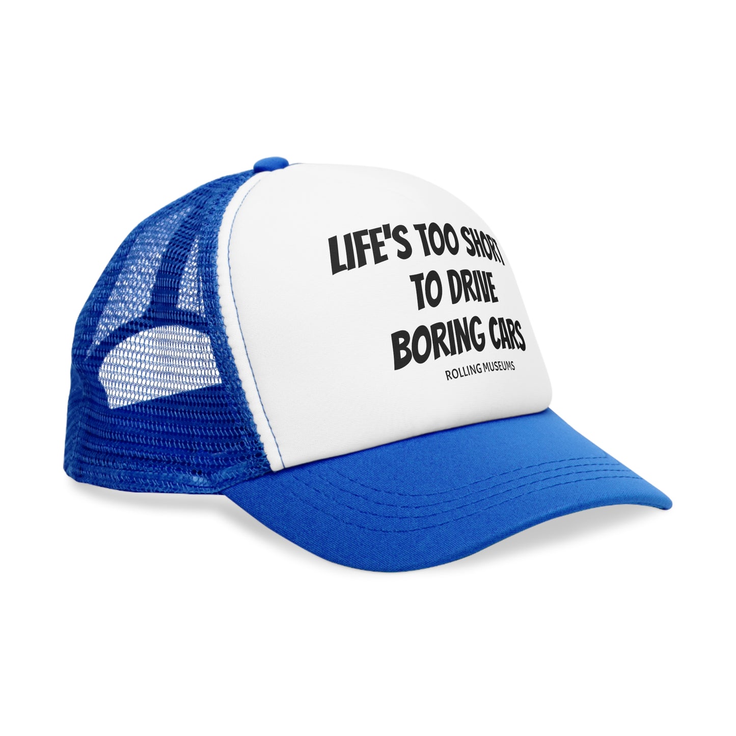 Mesh Cap - LIFE'S TOO SHORT TO DRIVE BORING CARS Embroidered Hat