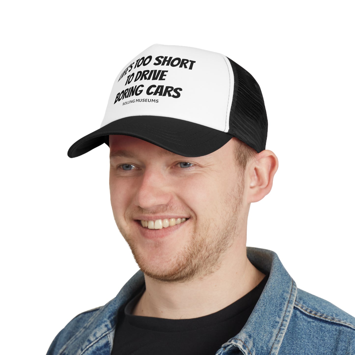 Mesh Cap - LIFE'S TOO SHORT TO DRIVE BORING CARS Embroidered Hat