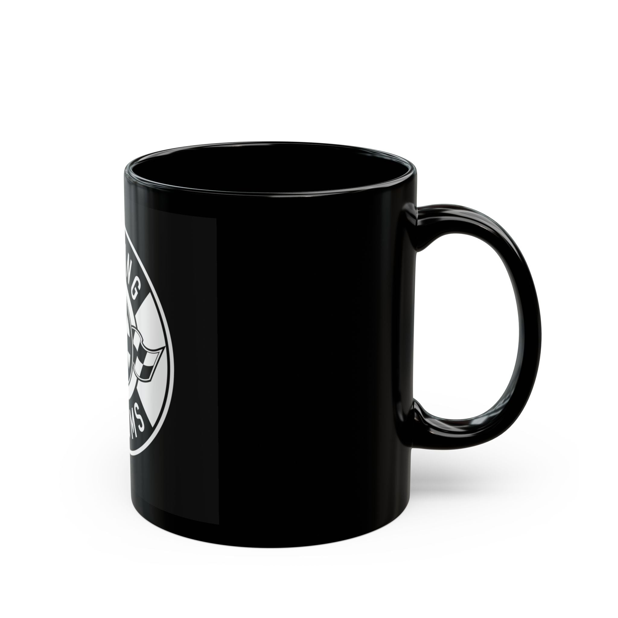 Rolling Museums Classic Car Black Mug — 'Dropping the Top' Coffee Cup