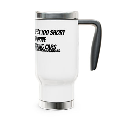 Stainless Steel Travel Mug with Handle, 14oz